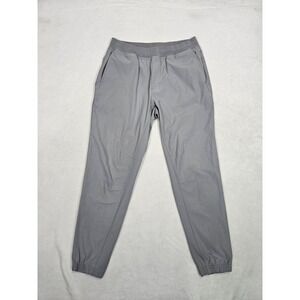 Legends Pants Mens‎ L Gray Joggers Elastic Waist Drawstring Casual Preppy Logo